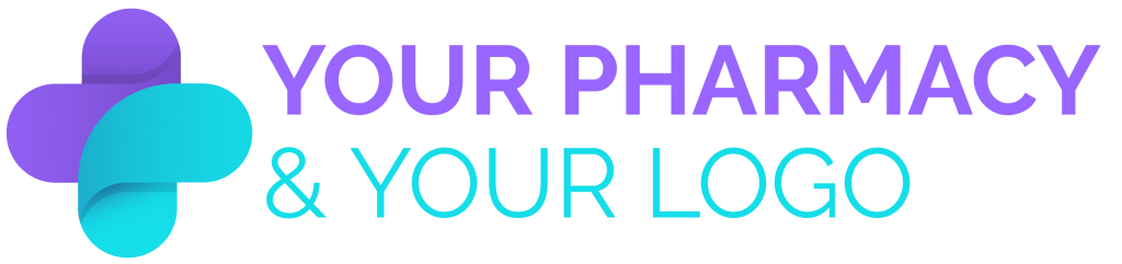 Pharmacy placeholder logo that says your pharmacy & your Logo